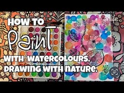 ART VIDEO: How to blend with watercolours plus NATURE drawing with Kerri Bevis #art #artteacher