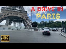 A Drive in Paris | 4K | France🇫🇷| May 2022 | Arc de Triomphe to Eiffel Tower | Rojin in Wanderland