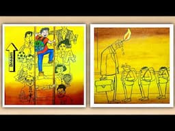 Teacher's day drawing with oil pastel|Teacher's day poster ideas