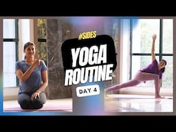 Day 4▶️ YOGA Workout For Fat Burn 🔥 |  Sides Workout