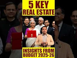 Budget 2025 - 26: 5 Key Real Estate Insights #youtubeshorts