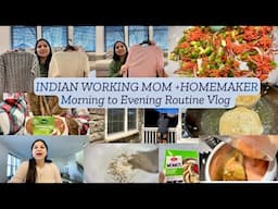 🌅🥰🎀INDIAN WORKING MOM+HOMEMAKER☺️💝🤩morning to Evening CALM ROUTINE/DAILY BUSY productive Routine NRI