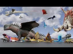 How to Train Your Dragon Size Comparison 3D | Dragon Size in Perspective