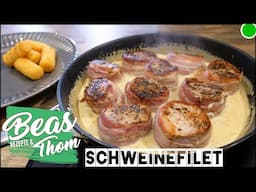 Rosa Medaillons mit Pfefferrahmsoße 🍴 Schweinefilet