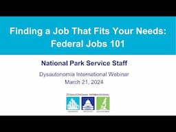 Finding a Job That Fits Your Needs: Federal Jobs 101