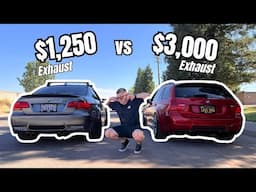 BMW M3 BUDGET VS EXPENSIVE VALVED EXHAUST!