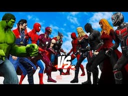 Epic 5v5 Battle! Team Avenger  vs Team Multiverse⚡🔥