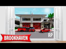 **REMODELED FIRE STATION UPDATE** IN BROOKHAVEN 🏡RP ROBLOX 🚒🤯