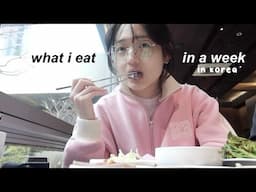 what i eat in a week in korea 🍞 (busan trip, seafood, 24hr spa, webtoon cafe, buffets)