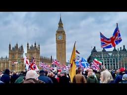 British Patriots 🇬🇧 March Through London , Huge Turnout 01/02/2025