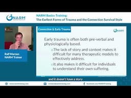 The Earliest Forms of Trauma and the Connection Survival Style