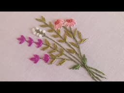 wonderful flower bunch embroidery design