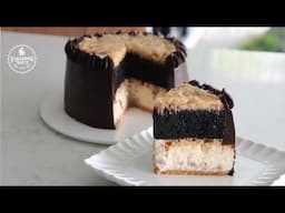 German Chocolate Baked Cheesecake | with Egg Replacement