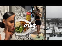 VLOG: ATL SNOW DAYS, MY HAIR IS DRY, CONSISTENT WORKOUTS, DATE NIGHT