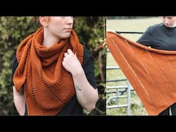 Easy Crochet Fall Shawl