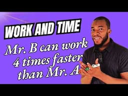 Word problem related to work and time |