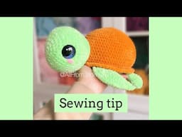 SEWING TIP FOR AMIGURUMI! #amigurumi #sewing