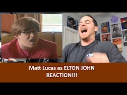 American Reacts to Matt Lucas as ELTON JOHN - Rock Profile Reaction