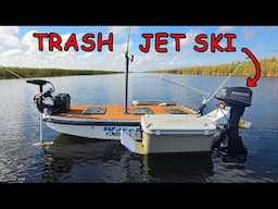 I Turned a Junk Jet Ski into an INSANE Fishing Skiff!