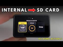 DJI OSMO ACTION 5 | Using Internal Storage (No SD Card? No Problem)