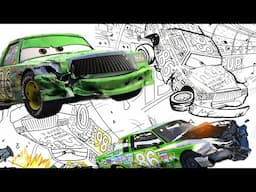 Chick Hicks Crash in Real Life and CARS 3 | Compilation Drawing and Coloring Pages | Tim Tim TV