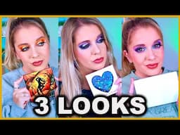 3 LOOKS 3 PALETTES | What's New in Makeup! 🔥| BellaBeauteBar, Fantasy Cosmetica & Adept Cosmetics!