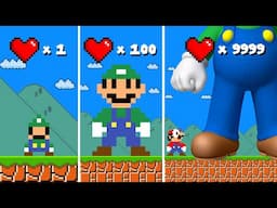 Super Mario Bros. But Luigi From Birth To Immortality When Luigi Has Many Hearts