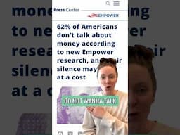 Why Do Over 60% Of Americans Not Want To Talk About Money? #shorts #money #finance