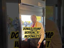 Donald Trump Working at McDonalds! #donaldtrump #mcdonalds #maga #shortsvideo #fyp