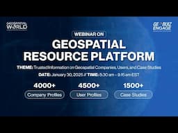 Webinar on Geospatial Resource Platform | 30th Jan 2025