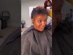 This hair transformation is red hot  #hairstylesforblackwomen