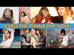 Guess The Song Female Pop Edition. Can you get all 16 songs?  #guessthesong #popmusic