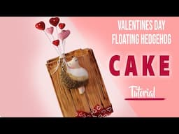 VALENTINES FLOATING HEDGEHOG AND BALLOONS CAKE - INSPIRED BY PENNY BLACK- (BAS RELIEF)