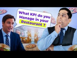 What KPI do you manage in your restaurant | Interview question | Sanjay Jha