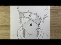 How to Draw Kakashi Hatake | Easy Step-by-Step Drawing Tutorial