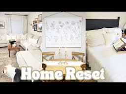 January Home Reset | Clean, Organize, & Decorate with me | Neutral Home Decorating