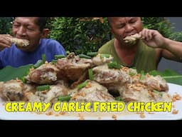 CREAMY GARLIC FRIED CHICKEN