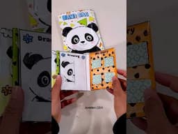 {DIY} Panda Squishy Book games #paperdiy #diy #squishy #art #panda