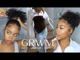 Girl Talk GRWM | wedding updates + becoming a straight hair natural? + thoughts on de-centering men