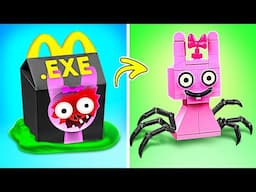 Spider Pinki?! Don't Open Horror Mystery Box At 3 a.m.*Fun Lego Ideas And Cardboard Fidgets*