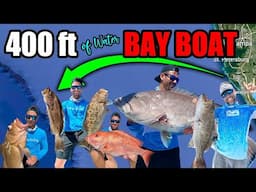 GIANT Grouper & Red Snapper ! Catch & Cook (Gulf of Mexico Fishing) in a Bay Boat way Offshore!