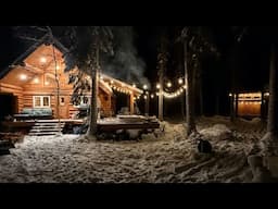 Rivers FROZEN! Off Grid Cabin Life in Remote Alaska