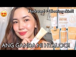 HYALOO GLOW BOOST REVIEW! ANG GANDA! 🧡✨ (INTENSE HYDRATION + GLOWING SKIN) | Yvette Ramirez