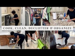 TWO DAY CLEAN WITH ME | COOK, DECLUTTER AND ORGANIZE | DEEP CLEANING MOTIVATION #cleanwithme