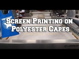 Screen Printing Polyester Performance Capes with Glow in The Dark Ink