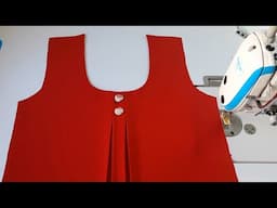 Very Easy Collar Neck Cutting and Stitching Quickly beginners