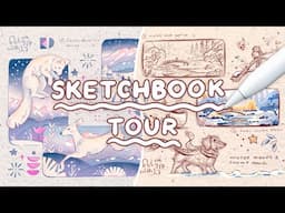 🎨 Drawing Prompts, Commissions, Festive Winter Wonderland ☃️  PROCREATE Sketchbook Tour (ep.8)