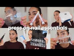 10 PRODUCTS YOU NEED TO MAKE PRESS ON NAILS  *how to make press on nails*