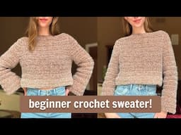 Crochet Raglan Sweater for Absolute Beginners