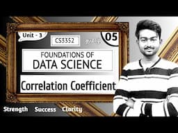 Correlation Coefficient in Tamil | Foundations of Data Science in Tamil | Unit 3 | CS3352 in Tamil